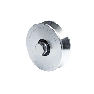 (305V-100) - Rueda con ranura en V de 4" / Para puertas corredizas / Hasta 940 lb (425 Kg) / 2 rodamientos / 1-1/8" de ancho / Galvanizado