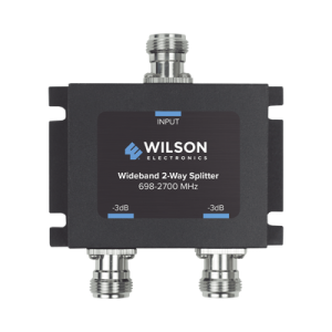 Divisor de potencia (Splitter) de dos vías para 700-2700 MHz.