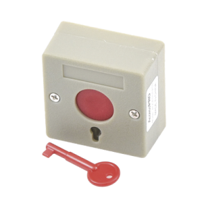 Botón de Pánico a Prueba de Fuego / Restablecimiento con Llave / Tamaño Compacto para Fácil Instalación