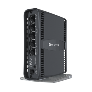 Router Wi-Fi 6 AX1800 / Dual-Band 2.4 GHz y 5 GHz / Quad-Core ARM 864 MHz / 1 GB RAM / 5 Puertos Gigabit / PoE-In y PoE-Out / WPA3 / RouterOS L4