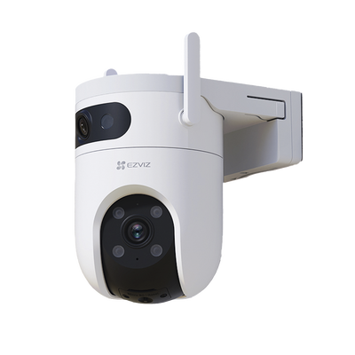 Cámara IP Dual 1 Lente Fijo 1 Lente PT Exterior 3K / Wi-Fi / Auto Seguimeinto / Deteccion Inteligente de Humanos y Vehiculos / Audio de Dos Vías / Notificación Push / Ranura para Memoria Hasta 512GB / Color Night Visión