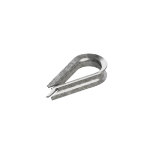 Cuello/ Guardacabo/ Rozadera para Cable de 1/4" de Acero Galv. por Inmersi贸n