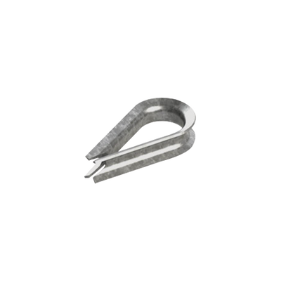 Cuello/ Guardacabo/ Rozadera para Cable de 1/4" de Acero Galv. por Inmersión