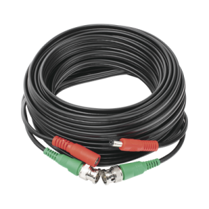 Cable Coaxial Armado con Conector BNC (Video) y Alimentaci贸n / Longitud de 10 mts / Optimizado para C谩maras 4K / Uso en Interior.