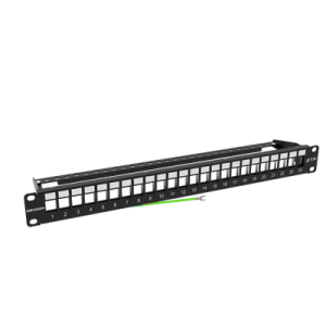 Patch Panel Sin Blindaje / Modular Keystone / Sin Jack / 24 Puertos / 1 Unidad De Rack