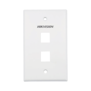 Placa de Pared (Face Plate) / 2 Puertos / Color Blanco / Caja con 20 Piezas / ABS