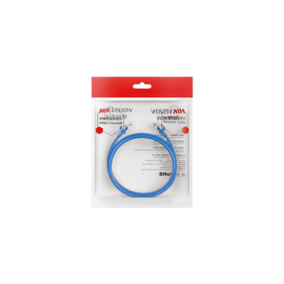 Cable de Parcheo (Patch Cord) / UTP / Cat. 6 (24 AWG) / 1 Metro / Color Azul / Ideal para PoE+ / Interior