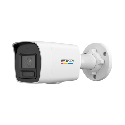 Bala IP 2 Megapixel / ACUSENSE Lite (Detección de Movimiento en Humanos y Vehículos) / Lente 2.8 mm / Luz Blanca 30 mts / Imagen a Color 24/7 / Exterior IP67 / WDR 120 dB / PoE / ONVIF / Micrófono