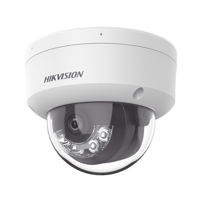 Domo IP 2 Megapixel /Lente 2.8 mm/ /Acusense/ Dual Light/ Micrófono Integrado / 30 mts IR EXIR / Exterior IP66 / H.265 / PoE / ONVIF