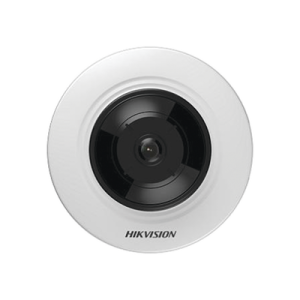 Mini Fisheye IP 5 Megapixel / Panorámica 180° / Microfono Integrado / 8 mts IR / Uso en Interior / PoE / Múltiples Vistas por iVMS-4200 / Alarmas I/O / Micro SD