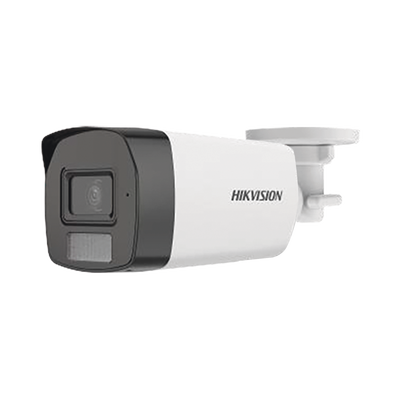 Bala TURBO HD 3K HÍBRIDA B/N - Color VU / IR 40 MTS / Lente 2.8 mm / Luz Blanca 40 mts / Exterior IP67 / Micrófono Inter construido / WDR