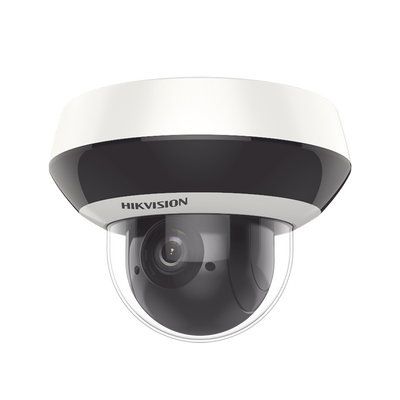 Mini Domo PTZ IP 4 Megapixel / 4X Zoom / H.265+ / 20 mts IR EXIR / WDR / PoE / IK10 /Exterior IP66 / DarkFighter / Micrófono Integrado