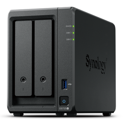 Servidor NAS de 2 Bahías (Expandible a 7 Bahías) / Hasta 126 TB / Servicio Nube Gratis (P2P) / Administración Remota y Respaldo Programado
