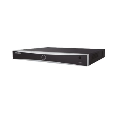 NVR 12 Megapixel (4K) / 8 canales IP / 8 Puertos PoE / AcuSense / Evita Falsas Alarmas / Reconocimiento facial / 2 Bahías de Disco Duro