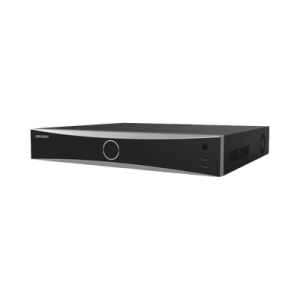 NVR 12 Megapixel (4K) / 16 canales IP / 16 Puertos PoE+ / AcuSense (Evita Falsas Alarmas) / Reconocimiento Facial / 4 Bahías de Disco Duro / Switch PoE 300 mts / HDMI en 4K / Alarmas I/O