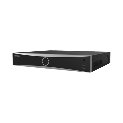 NVR 12 Megapixel (4K) / 32 canales IP / AcuSense (Evita Falsas Alarmas) / Reconocimiento Facial / 4 Bahías de Disco Duro / HDMI en 4K / Alarmas I/O