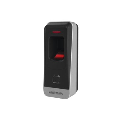 Lector esclavo MIFARE IP65 / Huella Digital / Lector de Tarjetas de Mifare / RS-485 / Interior y Exterior / Requiere panel de la serie DS-K2600