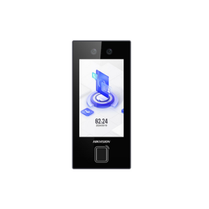 Terminal Min Moe WiFi de Reconocimiento Facial ULTRA RÁPIDO (Exterior IP65) / Hasta 1.5 mts en lectura / Soporta P2P Hik-Connect / 3,000 Usuarios, 3000 tarjetas, 3000 huellas /Videoportero (ambientes de bajo ruido)