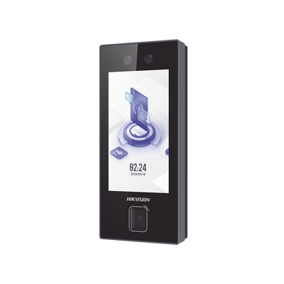 Terminal Facial Min Moe WiFi / Stand Alone / Lector de QRs Físico de Alta Velocidad / 3000 Rostros / Pantalla 4.3" / Administrable en la Nube con HikConnect Teams / Exterior IP65