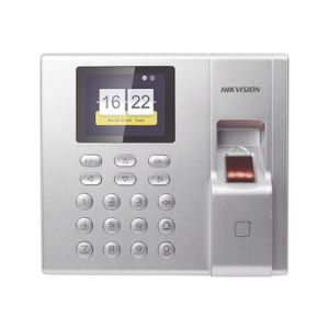 Terminal de Control de Acceso y Asistencia compatible con APP Hik-Connect (P2P) / Lectura de Huella y de Tarjetas EM / Soporta hasta 1000 Huellas / Relevador para Chapa / Software iVMS4200