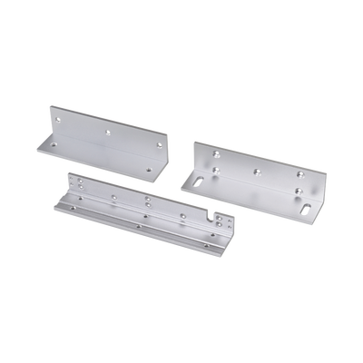 Kit de montajes Z y L para Electroimanes HIKVISION / Compatible con DS-K4H258S / Uso en Puerta de Madera y Metal