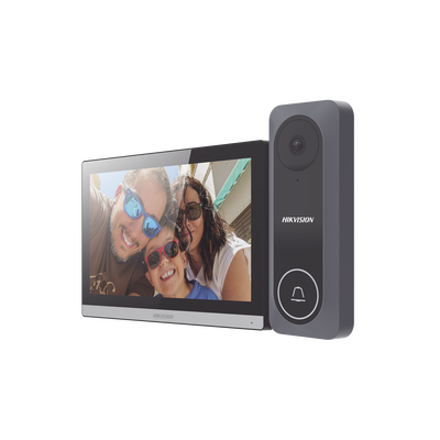 Kit de Videoportero TurboHD con Pantalla LCD a Color de 7" / Frente de Calle para Exterior de Policarbonato / 720p (1 Megapíxel )130° de Visión (Gran Angular)