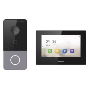 Kit de Videoportero IP LITE con llamada a App de Smartphone (HikConnect) / Frente de calle IP65 / Soporta PoE Estándar
