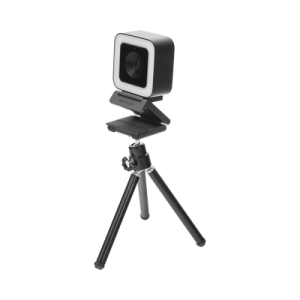 C谩mara Web ALTA DENIFICI脫N (1080p) / Aro de Luz Interconstruido / Gran Angular / Micr贸fono Integrado / Conector USB de 2 mts / F谩cil de Instalar / Reducci贸n de Ruido Inteligente