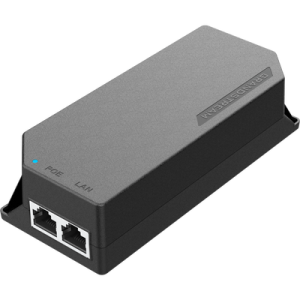 Inyector Power over Ethernet (PoE) / IEEE 802.3af/at/ Puertos 2.5G / 30W / Plug-and-Play / Fuente de Alimentación Integrada / Cable AC 1.2 m (3.94 ft)