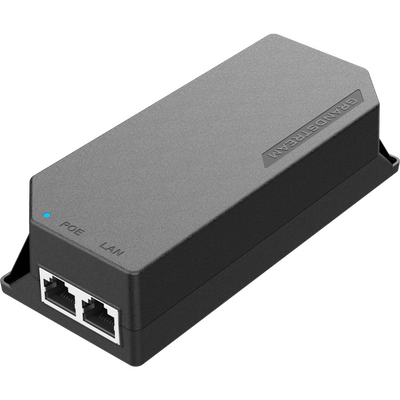Inyector Power over Ethernet (PoE) / IEEE 802.3af/at/ Puertos 2.5G / 30W / Plug-and-Play / Fuente de Alimentación Integrada / Cable AC 1.2 m (3.94 ft)
