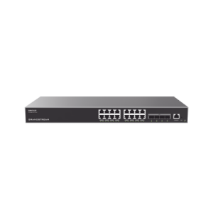 Switch Capa 3 Gigabit PoE+ Administrable / 16 puertos 10/100/1000 Mbps + 4 Puertos SFP+ 10G Uplink / Hasta 240W / Compatible con GWN Cloud.