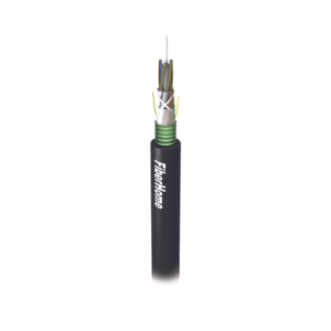 Cable de Fibra Óptica para Exterior G.652D, Armada, Monomodo de 12 Hilos, Loose Tube, Color Negro, 1 Kilómetro