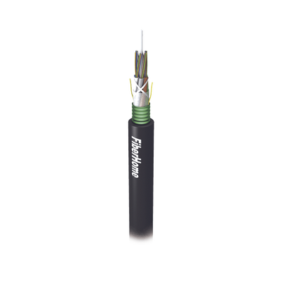 Cable de Fibra Óptica para Exterior G.652D, Armada, Monomodo de 12 Hilos, Loose Tube, Color Negro, 1 Kilómetro