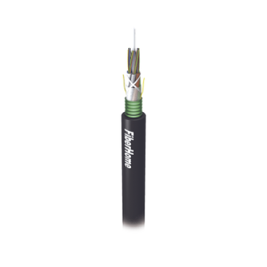 Kilómetro de Fibra Óptica para Exterior G.652D, Armada, Monomodo de 24 Hilos, Loose Tube, Color Negro