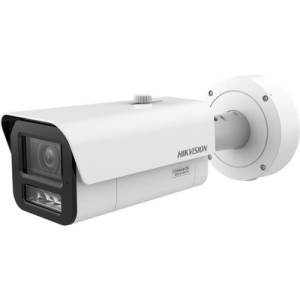Bala IP 4 Megapixel / Lente Mot. 2.8 - 12 mm / 60 mts IR EXIR / 2 Analiticos Simultaneos / DeepinView / 2 Micrófonos Integrados / IP67 / IK10 / H.265+ / WDR 150 dB / Captura Facial / Búsqueda por Atributos / Micro SD