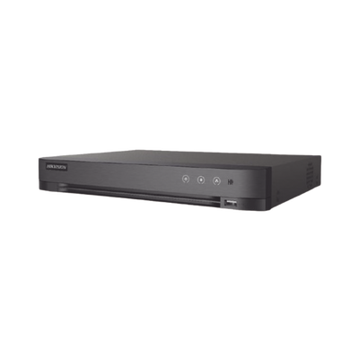DVR 16 Canales TURBOHD + 8 Canales IP / 5 Megapixel Lite - 3K Lite / Audio de Dos Vías por Coaxitron / Reconocimiento Facial / ACUSENSE (Evista falsas alarmas) / 1 Bahía de Disco Duro / Salida de Video en Full HD