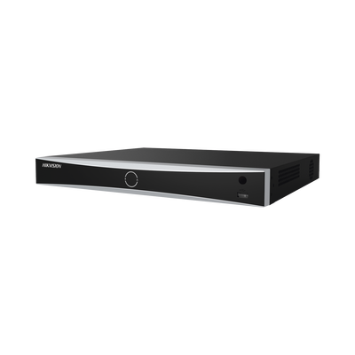 NVR 12 Megapixel (4K) / Reconocimiento Facial / 8 Canales IP / 2 Bahías de Disco Duro / Filtro de Falsas Alarmas / Detección de Cuerpo Humano y Vehículos