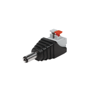 Adaptador tipo Jack de 3.5 mm Macho Polarizado de 12 vcd con Terminales de Presión.