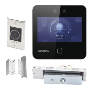 KIT INCLUYE BIOMETRICO AUTONOMO DS-K1T343M-WX / ELECTROIMAN MAG350S Y BOTON DE SALIDA ACCESSK1