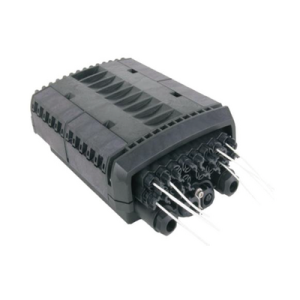 Caja de Distribución de Fibra Óptica para 24 Empalmes con 8 Acopladores SC/APC. Enterrado Directo, IP68, Splitter 1x8 Incluido con Conectores SC/APC