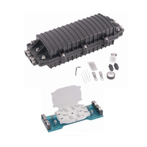 Caja de Distribución de Fibra Óptica Horizontal, hasta 96 empalmes, Exterior IP68
