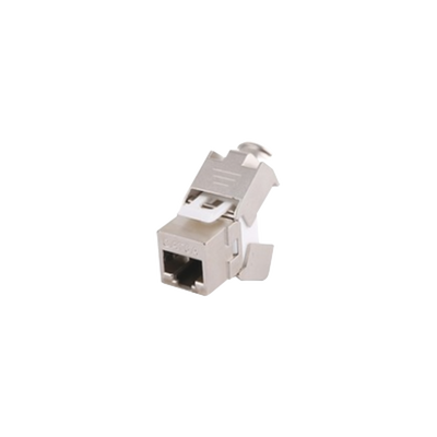 Módulo Jack Keystone Cat6A Blindado (STP) sin herramienta (toolless) para faceplate