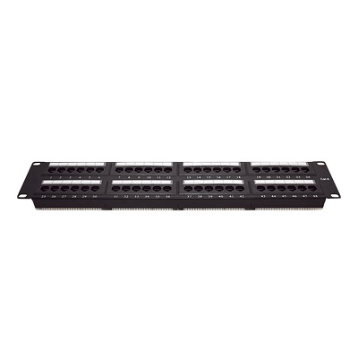 Organizador Vertical Doble NetRunner, para Rack Abierto de 45 Unidades, 4.9in de Ancho, Color Negro