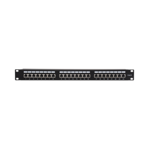 Panel de parcheo de impacto (110) Blindado (STP) de 24 puertos Cat6, 19in