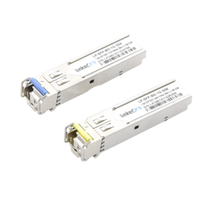 Transceptores Bidireccionales SFP (Mini-Gbic) / Monomodo / 1.25 Gbps de velocidad / Conector LC / Hasta 20 km de Distancia / 2 Piezas