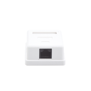 Caja de pared con 1 puerto Keystone, incluye Jack Cat5e