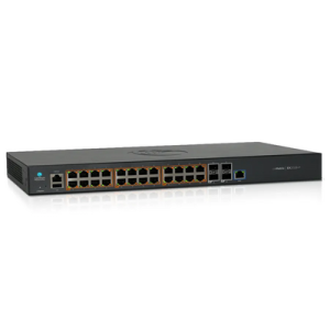 Switch cnMatrix EX2028-P capa 3 de 28 puertos (24 PoE Gigabit 802.3af/at, 4 SFP+) administraci贸n desde la Nube (MX-EX2028PXA-0)
