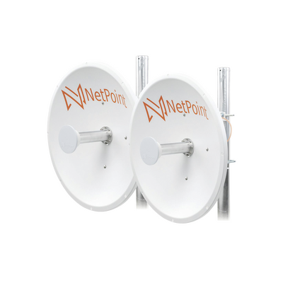 Antena Direccional / 2 ft / 4.9-6.4 GHz / Ganancia 30 dBi / SLANT de 45 ° y 90 ° / Conector N-Hembra / Montaje y jumpers incluidos.