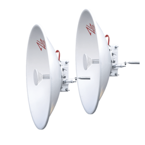 Kit de 2 Antenas Direccionales de alto rendimiento / Diámetro de 60 cm / 5.9-7.2 GHz / Ganancia 30 dBi / SLANT de 45° y 90° / Ideal para 30 km / Conector N-Hembra / Montaje y jumpers incluidos. (No incluye radomo)