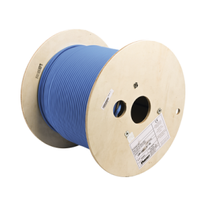 Bobina de Cable Blindado F/UTP de 4 Pares, Cat6A, Soporte de Aplicaciones 10GBase-T, LSZH (Libre de Gases T贸xicos), Color Azul, 305m